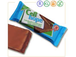 Oblátka s arašidovou náplňou máčaná v poleve kakaovej