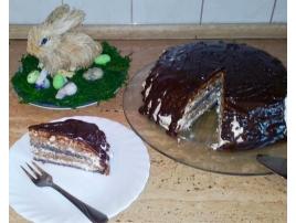 Orechovo-makovo-tvarohová torta bez múky