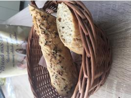 Bezlepkové kváskové (tmavé) bagetky 