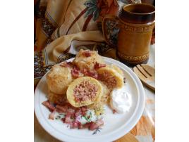 Bezlepkové guľky s údeným mäsom