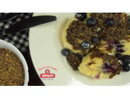 Bezlepkové krupicové guľky s čučoriedkami 