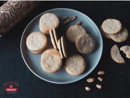 Arašidové sušienky bez lepku s čokoládovou plnkou