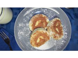 Bezlepková piškótová roláda s čokoládovým krémom