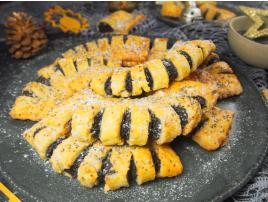 Makové hrebene z tvarohového cesta bez lepku